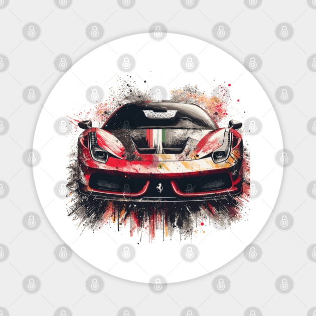 Ferrari 458 Magnet by Vehicles-Art